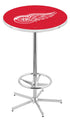 L216 - 42"" Chrome Detroit Red Wings Pub Table