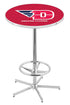 Holland Bar Stool L216 - 42"" Chrome University of Dayton Logo Pub Table