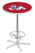 L216 - 42"" Chrome Fresno State Pub Table
