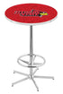 Holland Bar Stool Chrome Illinois State NCAA Sports Team Logo Pub Table L216 - 42""