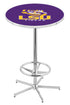 L216 - 42"" Chrome Louisiana State Pub Table