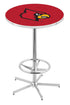 L216 - 42"" Chrome Louisville Pub Table