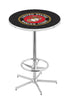 L216 - 42"" Chrome U.S. Marines Pub Table