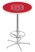 L216 - 42"" Chrome North Carolina State Pub Table