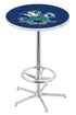 L216 - 42"" Chrome Notre Dame (Leprechaun) Pub Table