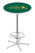 L216 - 42"" Chrome North Dakota State Pub Table Green