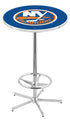 Holland Bar Stool Sports Team Chrome New York Islanders Pub Table - 42""