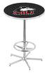 Holland Bar Stool L216 - 42"" Chrome Northern Illinois Logo Pub Table