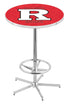 L216 - 42"" Chrome Rutgers Pub Table