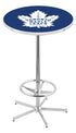 Holland Bar Stool Co. Sports Team L216 - 42"" Chrome Toronto Maple Leafs Pub Table