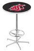 Holland Bar Stool Co Sports Team L216 - 42"" Chrome Washington State Pub Table