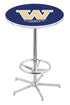 Holland Bar Stool Co Sports Team L216 - 42"" Chrome Washington Pub Table