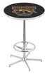 Holland Bar Stool Co Sports Team L216 - 42"" Chrome Western Michigan Pub Table