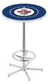 Holland Bar Stool Co. Sports Team L216 - 42"" Chrome Winnipeg Jets Pub Table