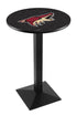 L217 - 36"" Black Wrinkle Arizona Coyotes Modern Pub Table