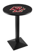L217 - 36"" Black Wrinkle Boston College Pub Table