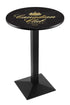 Holland Bar Stool L217 - 36"" Black Wrinkle Canadian Club Logo Pub Table