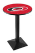 L217 - 36"" Black Wrinkle Carolina Hurricanes Modern Pub Table