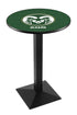 L217 - 36"" Black Wrinkle Colorado State Pub Table