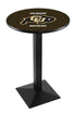 L217 - 36"" Black Wrinkle Colorado Pub Table