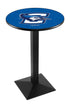 Holland Bar Stool L217 - 36"" Black Wrinkle Creighton Logo Pub Table