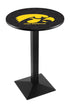 L217 - 36"" Black Wrinkle Iowa Pub Table