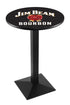 Holland Bar Stool L217 - 36"" Black Wrinkle Jim Beam Logo Pub Table