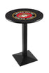 L217 - 36"" Black Wrinkle U.S. Marines Pub Table