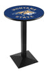 L217 - 36"" Black Wrinkle Montana State Pub Table