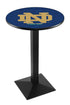 L217 - 36"" Black Wrinkle Notre Dame (ND) Pub Table
