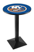 Holland Bar Stool Sports Team Wrinkle New York Islanders Pub Table - 36"" Black