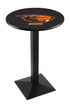 L217 - 36"" Black Wrinkle Oregon State Pub Table