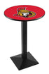 Holland Bar Stool Sports Team Wrinkle Ottawa Senators Pub Table - 36"" Black