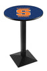 Holland Bar Stool Sports Logo Wrinkle Syracuse Pub Table - 36"" Black