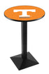 Holland Bar Stool Sports Logo Wrinkle Tennessee Pub Table - 36"" Black