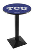 Holland Bar Stool Sports Team Wrinkle TCU Pub Table - 36"" Black