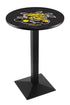 L217 - 36"" Black Wrinkle Wichita State Pub Table