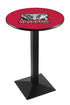 L217 - 42"" Black Wrinkle Alabama Pub Table