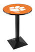 L217 - 42"" Black Wrinkle Clemson Pub Table