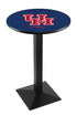 L217 - 42"" Black Wrinkle Houston Pub Table.