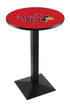 L217 - 42"" Black Wrinkle Illinois State Pub Table