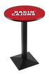 L217 - 42"" Black Wrinkle Louisiana-Lafayette Pub Table