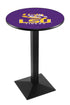 L217 - 42"" Black Wrinkle Louisiana State Pub Table