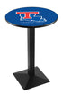 L217 - 42"" Black Wrinkle Louisiana Tech Pub Table