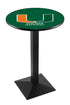 L217 - 42"" Black Wrinkle Miami (FL) Pub Table