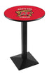 L217 - 42"" Black Wrinkle Maryland Pub Table