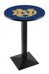 L217 - 42"" Black Wrinkle Notre Dame (ND) Pub Table