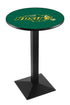 L217 - 42"" Black Wrinkle North Dakota State Pub Table Green