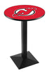 Holland Bar Stool Sports Team Wrinkle New Jersey Devils Pub Table - 42"" Black