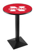 L217 - 42"" Black Wrinkle Nebraska Pub Table